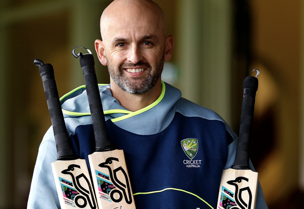 Nathan Lyon Donates Signed Bats